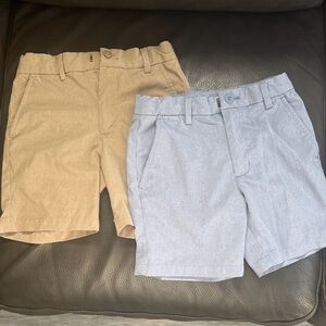 Vineyard Vines Tan and Light Blue Boys Light Weight Performance Shorts